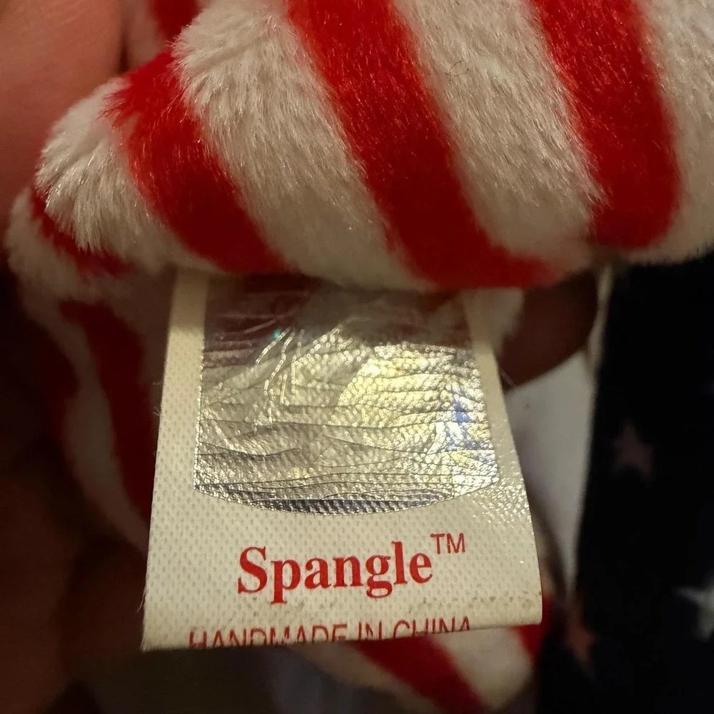 Ty Beanie Babies Spangle the Bear 1999 American Flag Patriotic Plush Toy